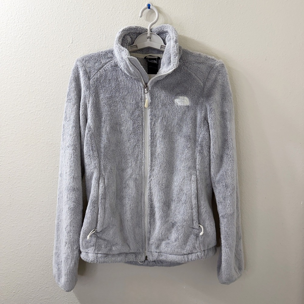 The North Face Osito 2 Full Zip Fleece Jacket Light Grey Womens Small Outdoors